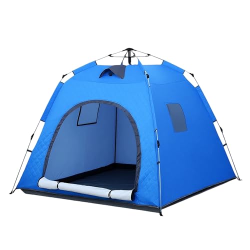 QEG Pop-up Camping Tent, Winter Insulated Tent, Windproof and Snowproof, 4 Season Tents for Camping, Ice Fishing, Parties,...