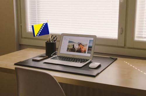 10 Pack Bosnia and Herzegovina Flags -BA Handheld Flag- 5x8 in,Bosnia Mini Flag. Suitable For Party Decorations, Store Dis...