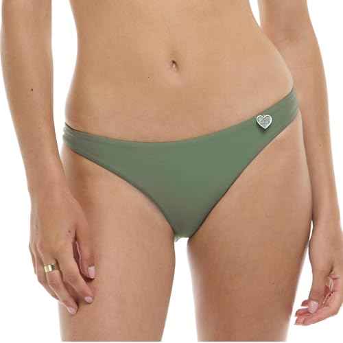 Body Glove Women's Smoothies Athena Solid Low Rise Cheeky Bikini Bottom Swimsuit