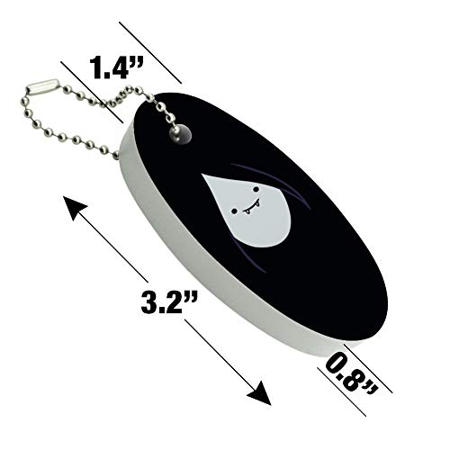 GRAPHICS & MORE Adventure Time Marceline Head Floating Keychain Oval Foam Fishing Boat Buoy Key Float