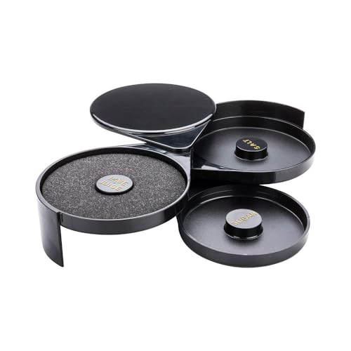 Restaurantware Bar Lux 7.8 x 6.3 x 2.8 Inch Bar Glass Rimmer 1 With 3 Swing Out Compartments Cocktail Glass Rimmer - With ...
