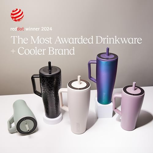 BrüMate Era 40 oz Tumbler with Handle and Straw | 100% Leakproof Insulated Water Bottle Tumbler with Lid and Flexible Soft...