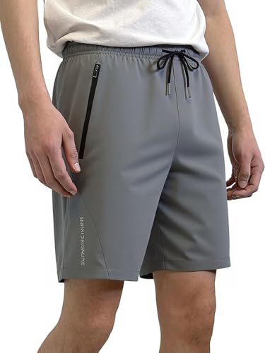 Men's Athletic Shorts Outdoor Hiking Stretch Breathable with Zipper Pockets