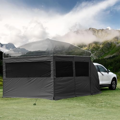 KAMPKEEPER 5pcs Sidewalls for 10X10 Commercial Instant Canopy Tent, Converts Canopy into Tent for Camping with Removable S...