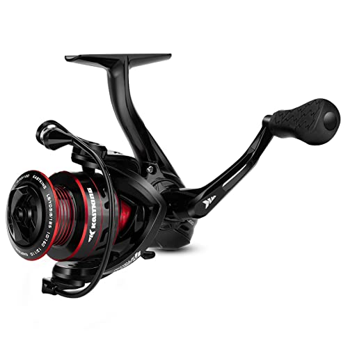 KastKing Royale Legend II Spinning Fishing Reel, 5.2:1 Gear Ratio, Size 1000, Up to 22 Lbs Carbon Drag, KastKing Brutus Fi...