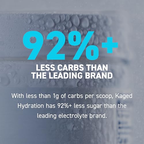 Kaged Hydration Electrolytes Powder | Watermelon | Hydra-Charge Sports Drink Mix | Pre, Post, Intra Workout | Low Carb, Ve...
