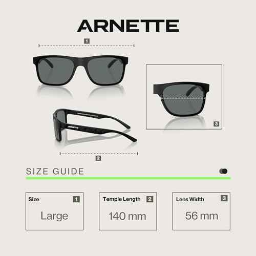 ARNETTE Khim AN4341 Square Sunglasses for Men +BUNDLE with ACCESSORY EYEWEAR KIT