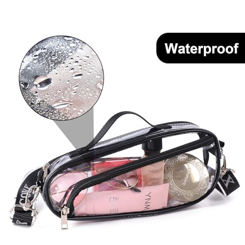 COVAX Clear Crossbody Purse Bag, Stadium Approved for Concerts, Festivals