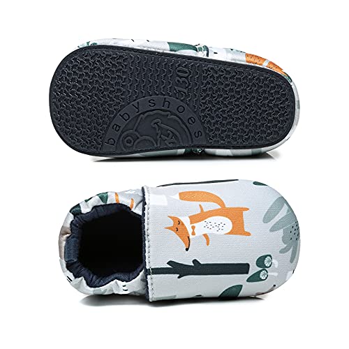 COSANKIM Infant Baby Boys Girls Slipper Soft Sole Non Skid Sneaker Moccasins Toddler First Walker Cirb House Shoes