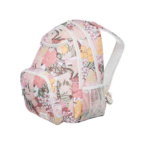 Roxy Women Shadow Swell Backpack | Travel | Everyday Carry | Work | Gym | 21L | Recycled Polyester, White Viva La Vida, One Size
