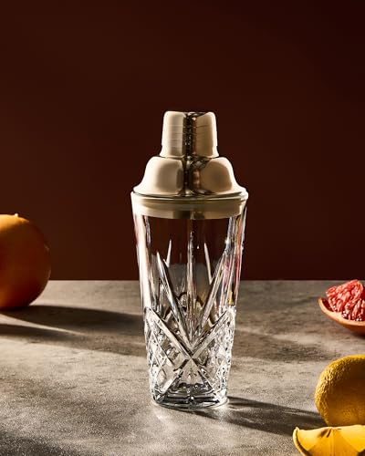 Martini shaker Glass-Cocktail Shaker-Crystal Shaker(No Lead)-Drink Glass for Espresso, Holiday, Mixology, BBQ,Valentine Gi...
