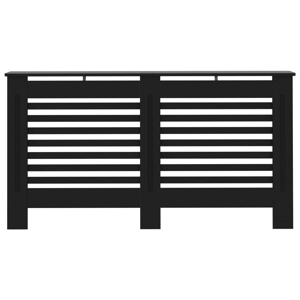 vidaXL Radiator Cover, Radiator Guard for Home Office, Heater Cover for Living Room Decorative, Heating Cabinet Protective Cover, Black MDF