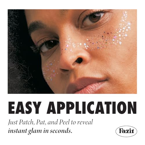 Fazit Makeup Patches - Sprinkled Speckles - Glow Up Make-Up Patches - Cute Glitter Makeup Accessories for Women - Cosmetic...
