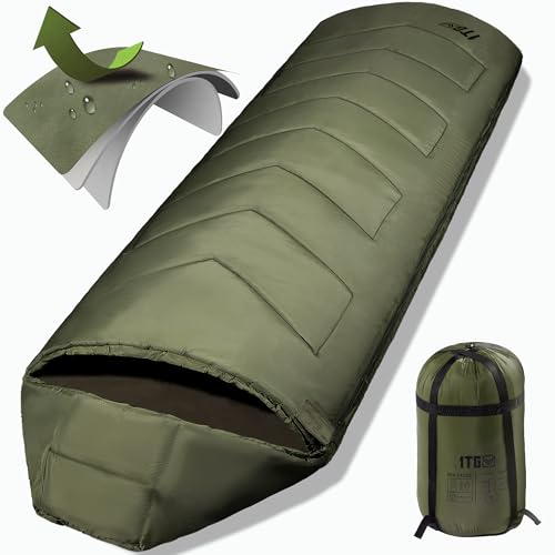 Sleeping Bags for Adults, 34°F to 43°F Ultralight Warm Cold Weather Sleeping Bag for Camping, Backpacking, Hiking, Huntin...