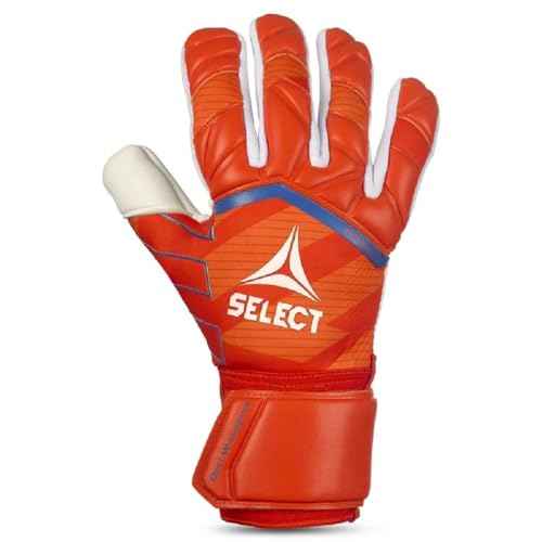 SELECT 77 Super Grip Goalkeeper Gloves, Orange/White V24, Size 10