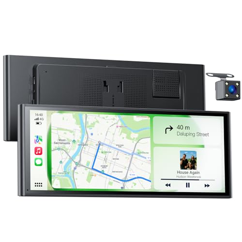 Avaett 9.26" Wireless Car Play Screen for Apple CarPlay & Android Auto, Portable Car Tablet with Backup Camera, Mirror Lin...
