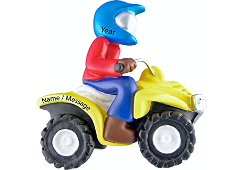 ATV Christmas Ornament 2025 Personalized 4 Wheeler or Quad Bike Gift for Boys, Teens, or Men – Custom Dirt Bike & Camping ...