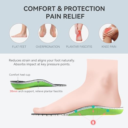 CENNID Men's Winter Waterproof Snow Boots Warm Slip On Mid-Calf Booties Non-Slip Work Boots Lightweight Outdoor Athletic D...