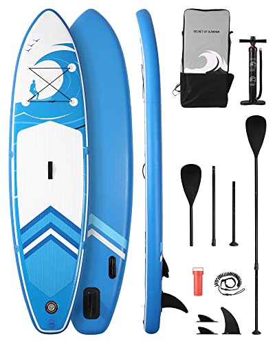 Paddle Board Stand Up Paddle Board SUP 6 inches Thick Board with ISUP Accessories & Carry Bag & Fast Pumping for Adults & ...
