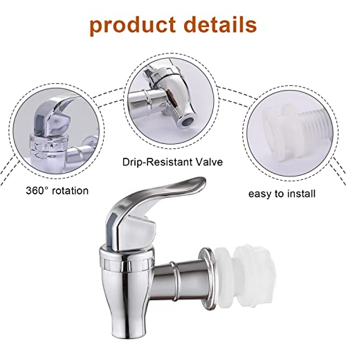 Spigot for Beverage Dispenser, 2 Pack Drink Dispenser Spigot Replacement Beverage Dispenser Spout Drink Spigot Water Dispe...