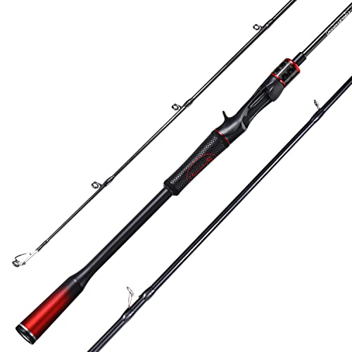 Sougayilang Fishing Rods, Spinning Rods and Casting Fishing Rods, with Full Carbon Fiber Handle, 24T Carbon Fiber 2PCS Fis...