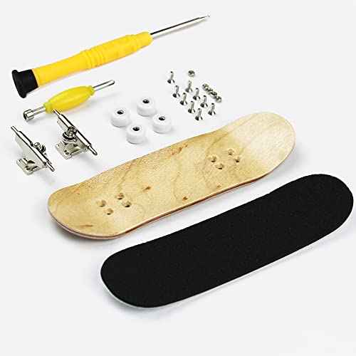 Wood Finger Skateboard Professional Fingerboards Wheels with Bearings Mini Fingerboard Finger Toy for Adults and Kids