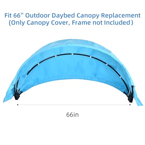 Outdoor Daybed Replacement Canopy, Outdoor Patio Wicker Daybed Canopy, Top Cover Compatible with Patio Round Daybed,| Cust...