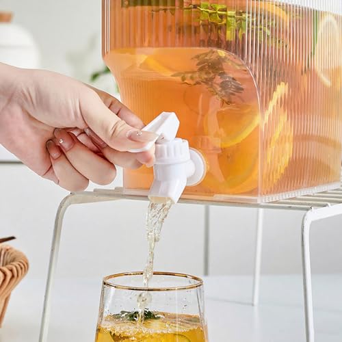 Drink Fountains for Parties, 1 Gallon Fridge Water Dispenser, Plastic Water Dispenser with Spigot, Suitable for Party, Ba...