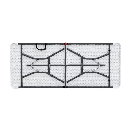 Lifetime 6-Foot Fold in Half Table, Light Commercial, White Granite
