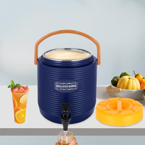 INPAITOO 3 Gallon Water Cooler, Insulated Beverage Dispenser with Faucet, Insulated Beverage Dispenser, Portable Hot Water...