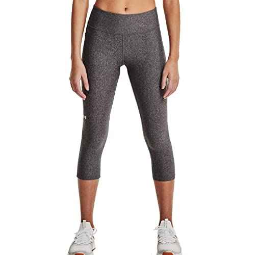 Under Armour Women's HeatGear Mid No-Slip Waistband Pocketed Capri