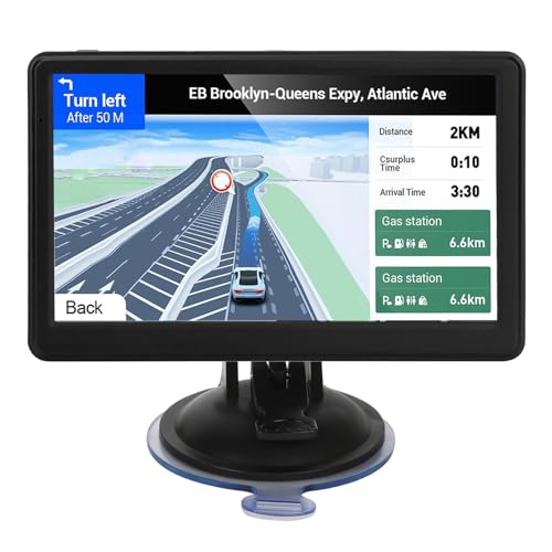 GPS Navigation for Car Truck,Navigation System 7 Inchs Touchscreen Navigator with 2025 US/CA/MX Maps, Free Lifetime Map Up...