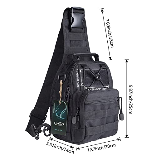 G4Free Outdoor Tactical Bag Backpack, Military Sport Bag Pack Sling Shoulder Backpack Tactical Bag for Every Day Carry
