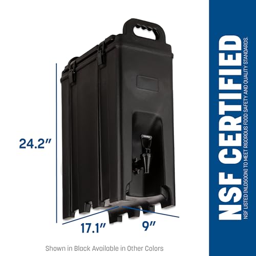 Carlisle FoodService Products Cateraide Insulated Beverage Dispenser with Handles for Catering, Events, Kitchens, And Rest...