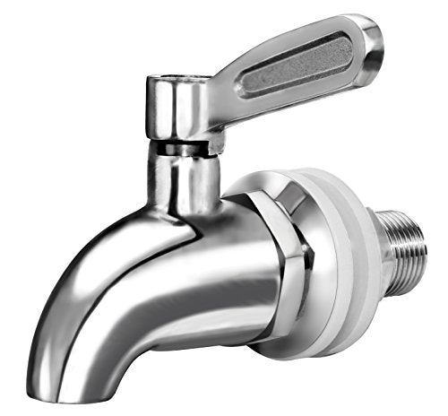 DOZYANT Updated More Durable Beverage Dispenser Replacement Spigot,Stainless Steel Polished Finished, Water Dispenser Repl...