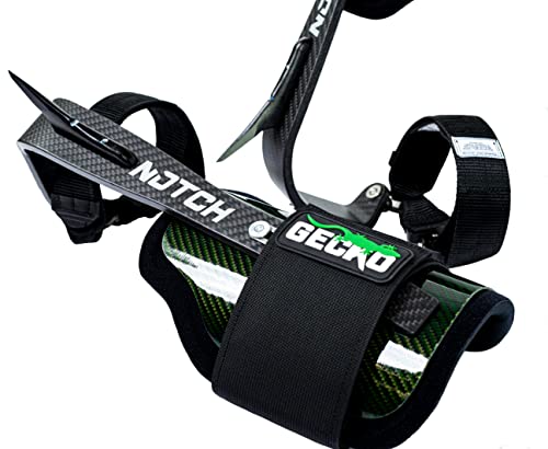 Notch Gecko Carbon Fiber 2.0 Climbers Includes Tree & Pole Gaffs, Quick Connect Straps, Adjustable Upper Cuffs, Rubber Sti...