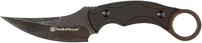 Smith & Wesson SW995 8.5in High Carbon S.S. Full Tang Karambit Knife with a 3.75in Clip Point Blade and Nylon Handle for O...