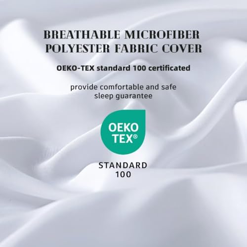 DOWNCOOL Comforters Queen Size, Duvet Insert, White All Season Duvet, Lightweight Quilt, Down Alternative Hotel Comforter...