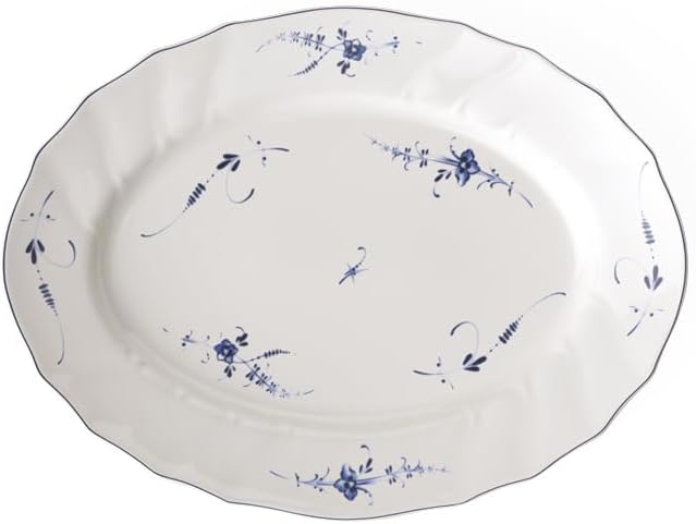 Villeroy & Boch Vieux Luxembourg Oval Platter, Floral, Premium Porcelain, Made in Germany