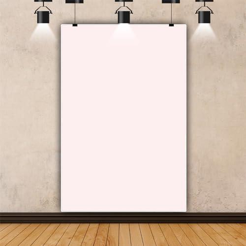 Renaiss 3x5ft Light Pink Backdrop for Photoshoot Portrait Solid Color Chromakey Monochrome Gentle Pale Pink Screen Photogr...
