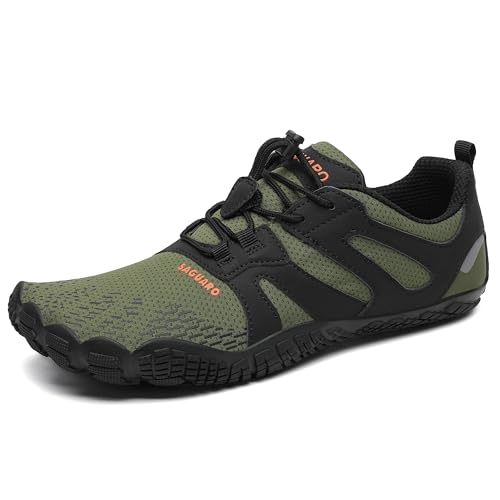 SAGUARO Barefoot Shoes for Men – Wide Toe Box Zero Drop Minimalist Shoes Trail Runner Sneakers