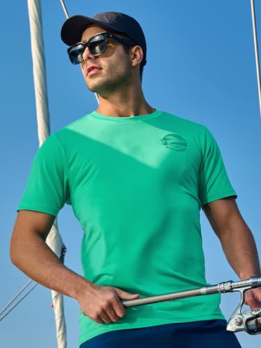NORTHYARD Mens Swim Shirt Rash Guard UPF 50+ Quick Dry Short Sleeve Fishing Shirts Sun Protection Shirt Beach Water Swimming