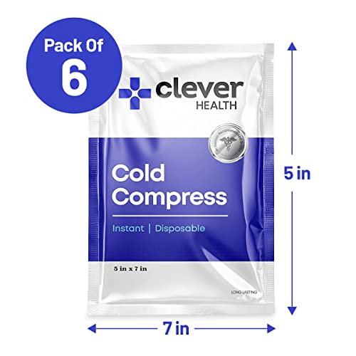 Instant Cold Pack | Disposable Ice Packs - Cold Therapy - for Injuries, Swelling, Inflammation, Muscle Strains, Sprains, P...