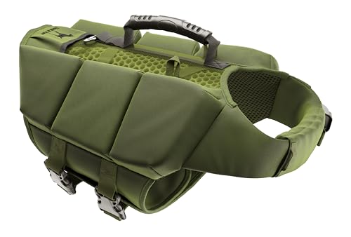 NOAH & PAW Dog Life Jacket, Human Standards Lifejacket Design, Dog Life Vest for Swimming and Boating, 3X Foam Support for...