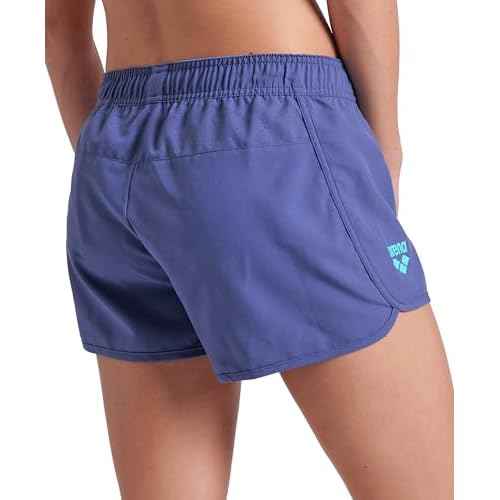 ARENA Women's Team Solid 100% Polyester Athletic Shorts with Side Pockets and Drawstring