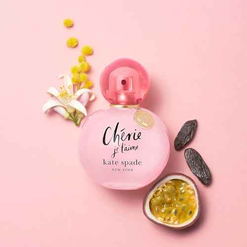 kate spade new york - Cherie Je t’aime Eau de Parfum - Women's Fragrance - White Floral & Fruity - With notes of Passion Fruit, Mimosa & Tonka - 2.0 Fl Oz