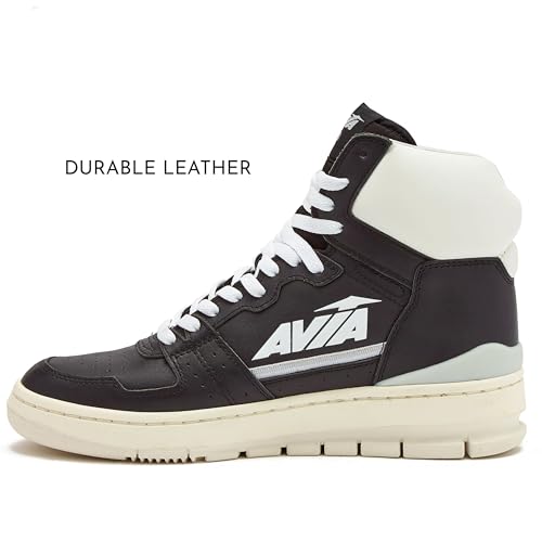 Avia 830 Men's Basketball Shoes, Retro High Top Sneakers for Men Indoor or Outdoor, Street or Court Size 7 to 16