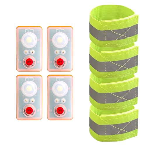 WICKED Life Jacket LED Strobe Light for Emergency Overboard Survival; Water Activated High Intensity Beam Long Range Rescu...