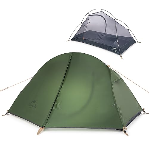 Naturehike Bikepacking 1 Person Tent, Waterproof Easy Set up Free Standing Single Person Tent, Lightweight Backpacking Ten...