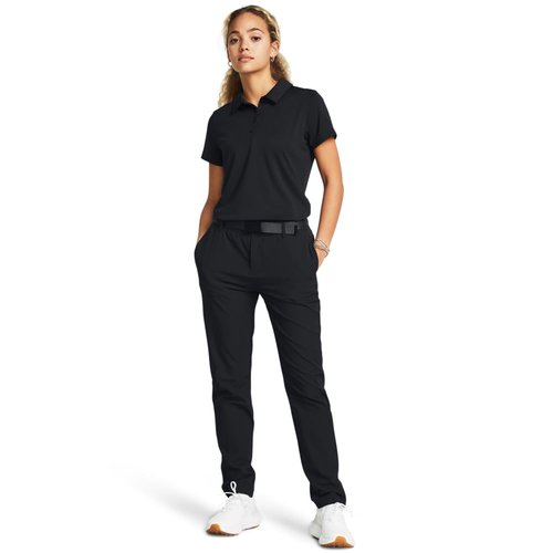 Under Armour Women's Drive Pants, (001) Black/Black/Halo Gray, 4
